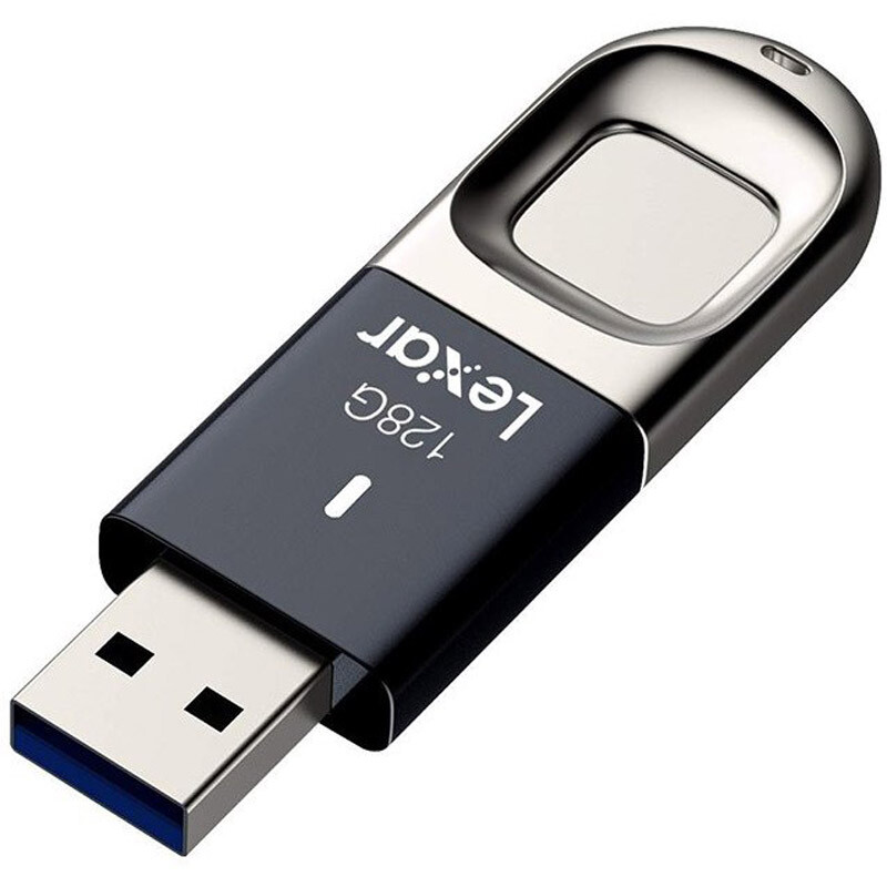 فلش 128 گیگ لکسار Lexar JumpDrive Fingerprint F35 USB3.0
