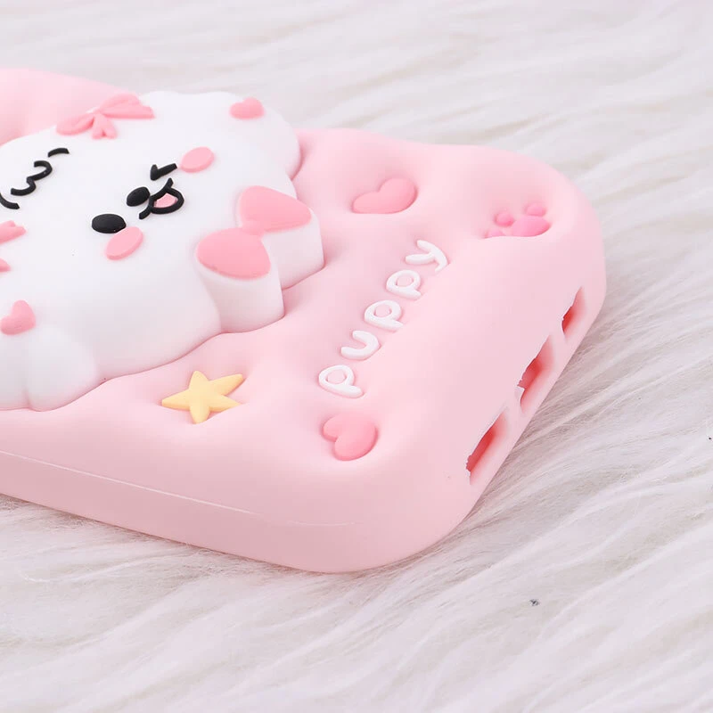 قاب سیلیکونی Vip Max آیفون iPhone 13 / 14 / 15 پاپ سوکت دار طرح Puppy