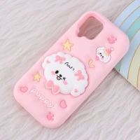 قاب سیلیکونی سامسونگ Galaxy A12 / M12 پاپ سوکت دار طرح Puppy