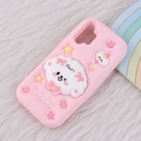 قاب سیلیکونی سامسونگ Galaxy A13 4G پاپ سوکت دار طرح Puppy