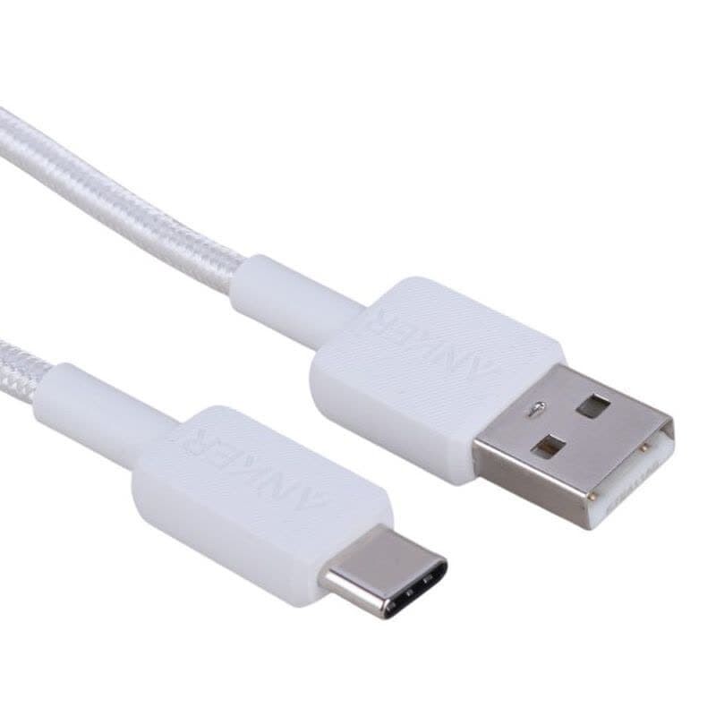 کابل تایپ سی فست شارژ Anker 322 A81H6 PD 15W 1.8m
