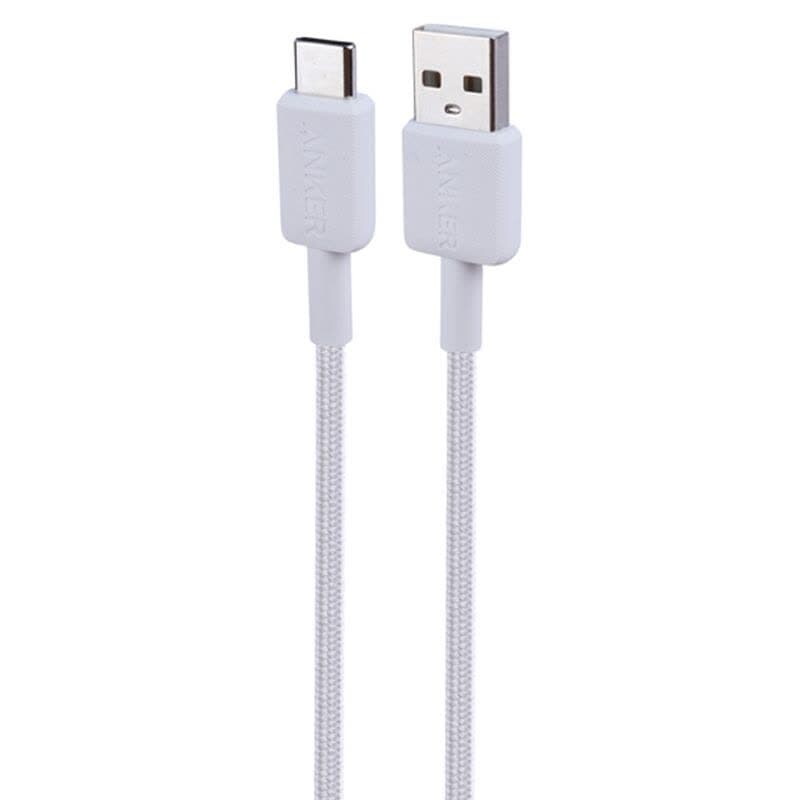 کابل تایپ سی فست شارژ Anker 322 A81H6 PD 15W 1.8m
