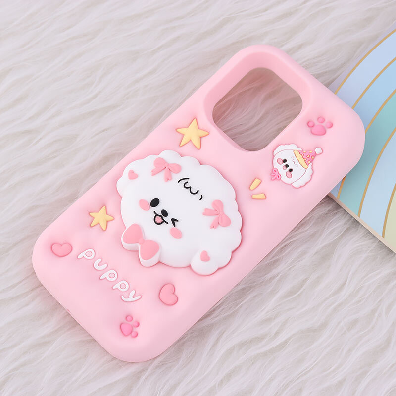قاب سیلیکونی شیائومی Redmi Note 13 4G پاپ سوکت دار طرح Puppy