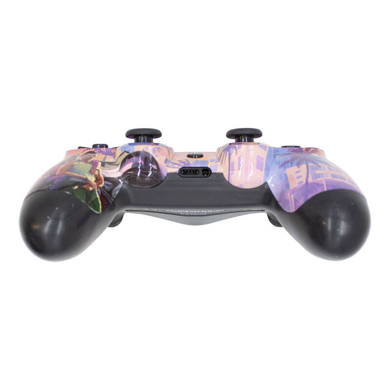 دسته بازی بی سیم SONY PlayStation 4 DualShock 4 High Copy طرح GTA VI پک‌دار با کابل شارژ