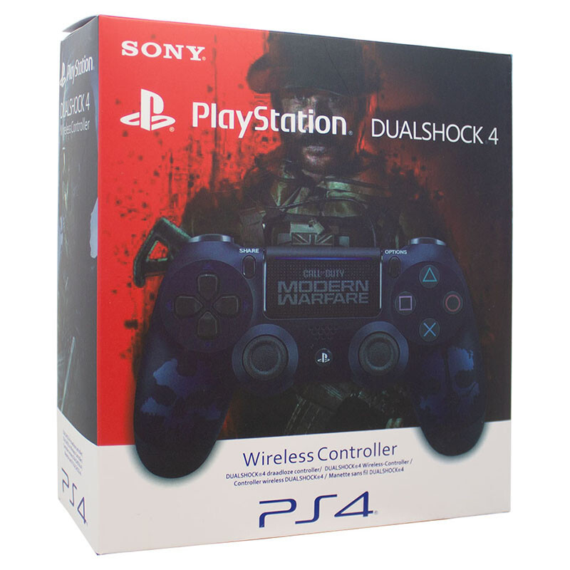 دسته بازی بی سیم SONY PlayStation 4 DualShock 4 High Copy طرح Call of Duty Modern Warfare پک‌دار با کابل شارژ