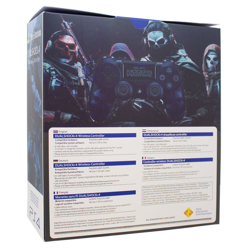 دسته بازی بی سیم SONY PlayStation 4 DualShock 4 High Copy طرح Call of Duty Modern Warfare پک‌دار با کابل شارژ