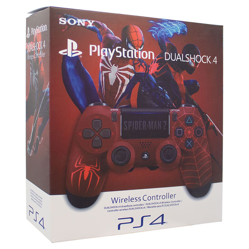دسته بازی بی سیم SONY PlayStation 4 DualShock 4 High Copy طرح Spider Man کد 12