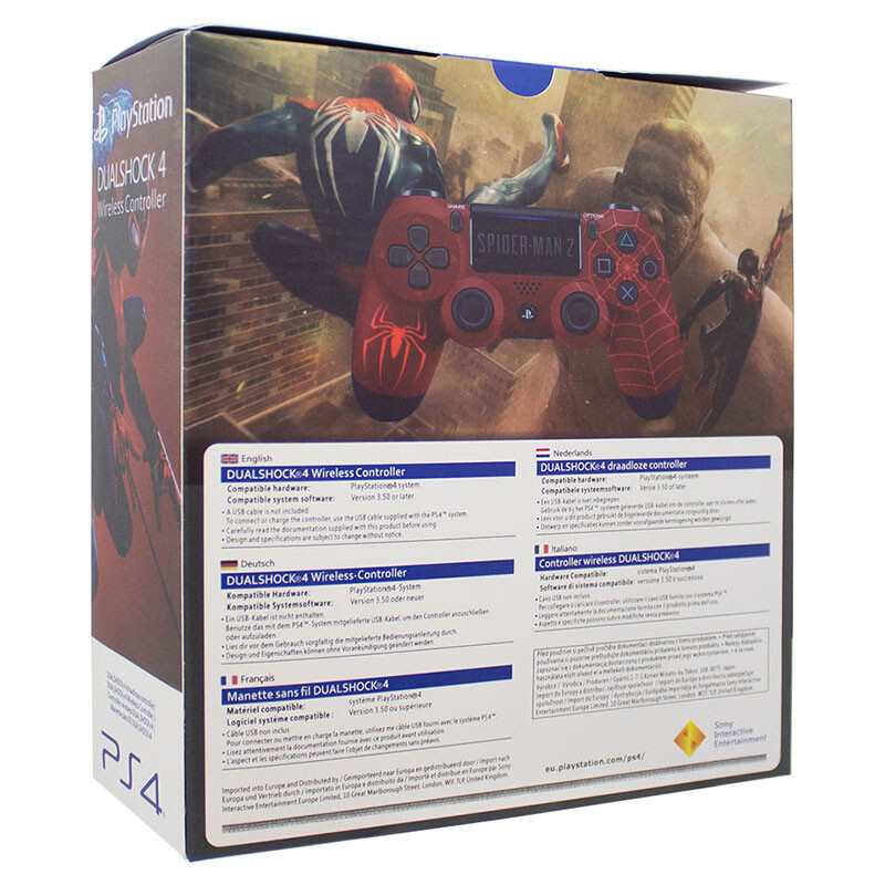 دسته بازی بی سیم SONY PlayStation 4 DualShock 4 High Copy طرح Spider Man کد 12