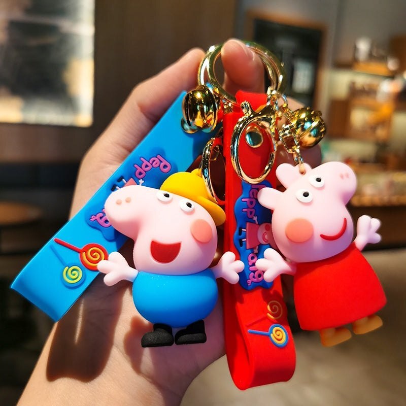 جاکلیدی سیلیکونی طرح Peppa Pig بسته 5 عددی