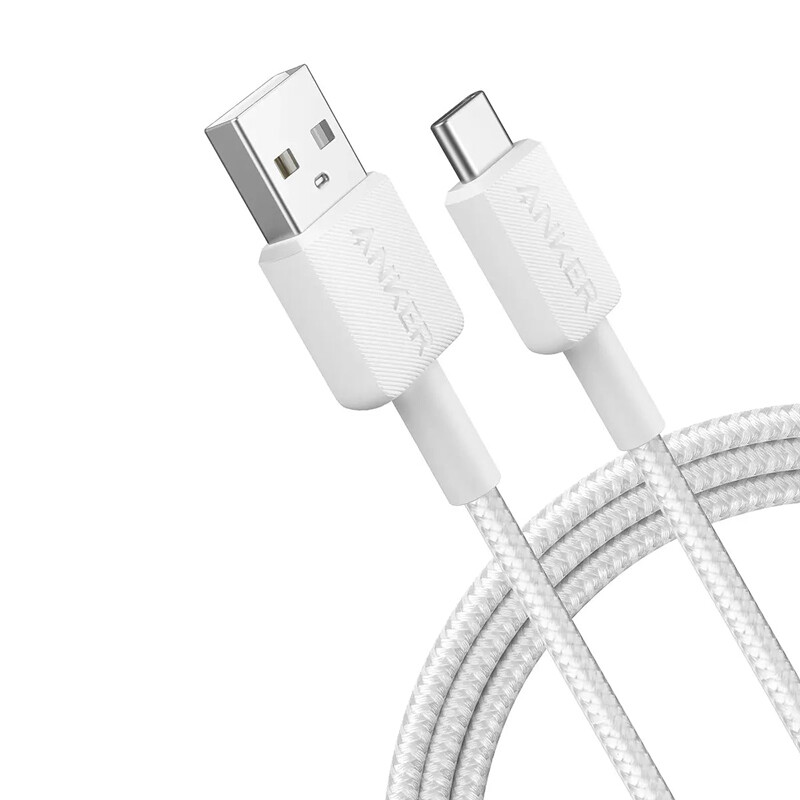 کابل تایپ سی فست شارژ Anker 322 A81H6 PD 15W 1.8m