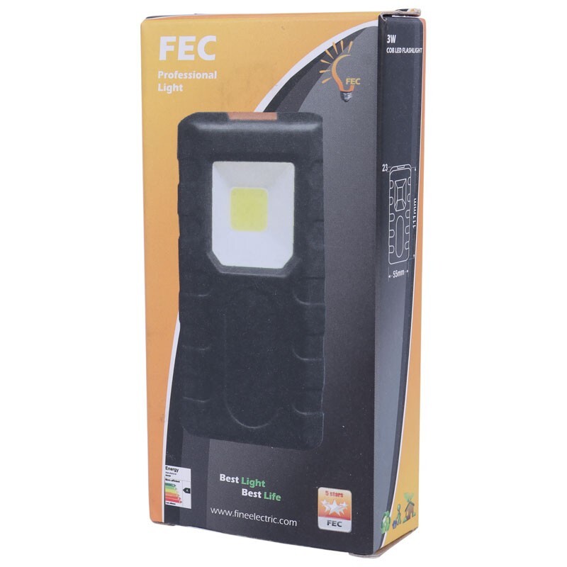 چراغ قوه مگنتی باتری خور FEC