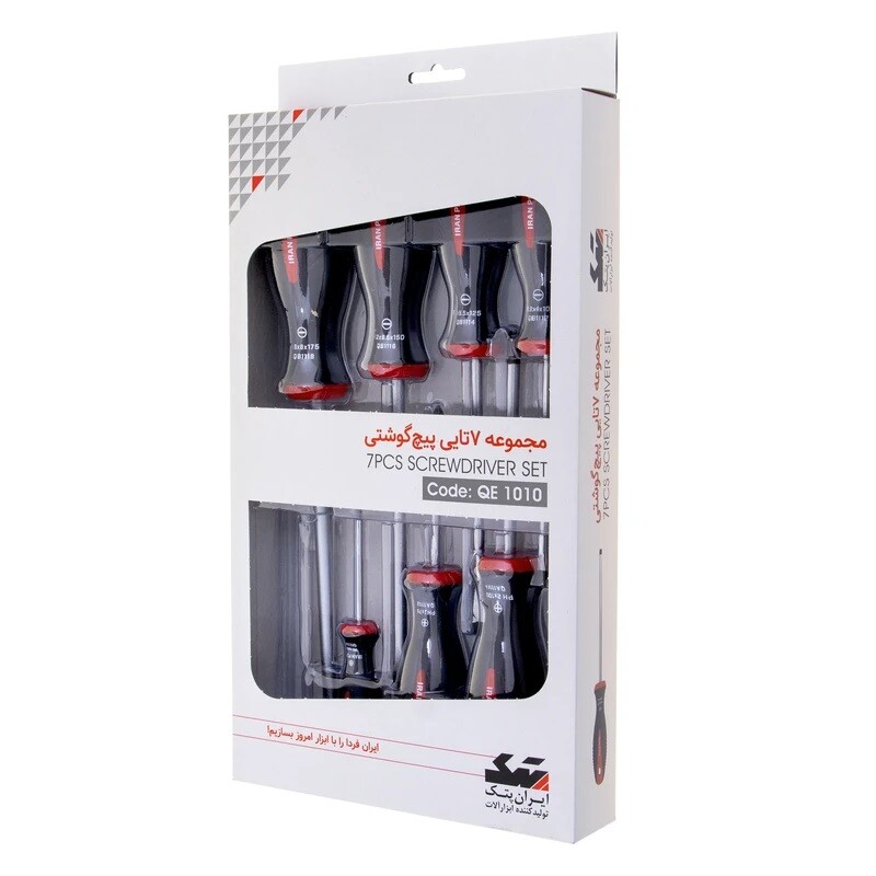ست پیچ گوشتی 7 عددی ایران پتک Iran Potk QE 1010