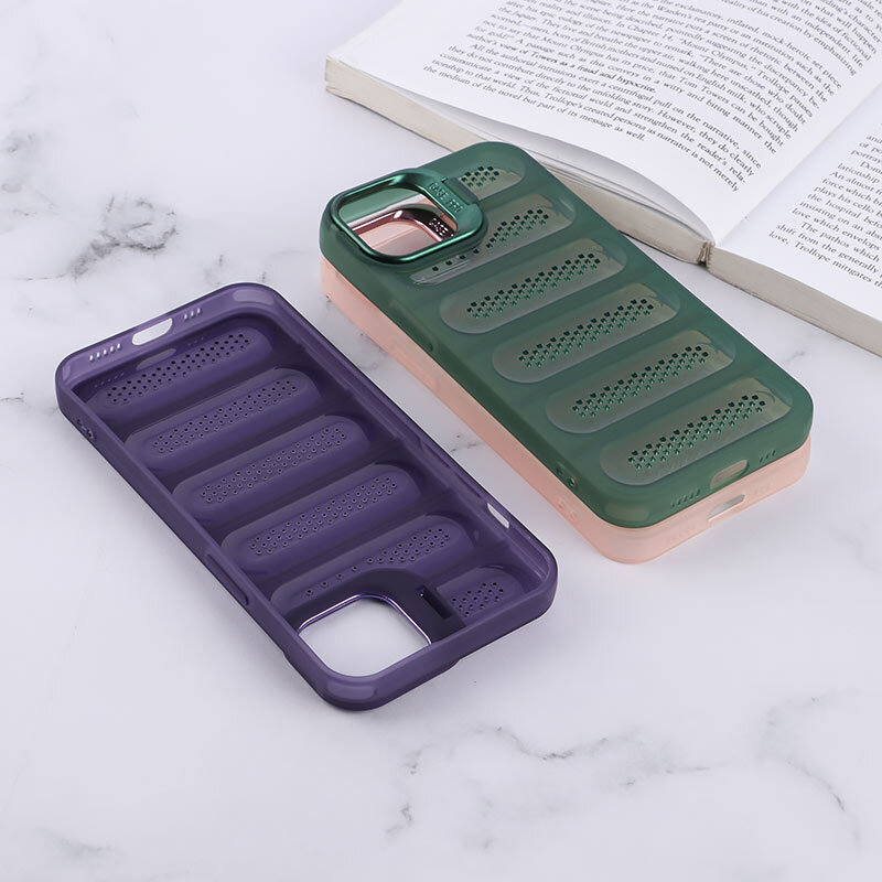 قاب پافر توری دار ژله ای آیفون iPhone 13 /14 استندشو