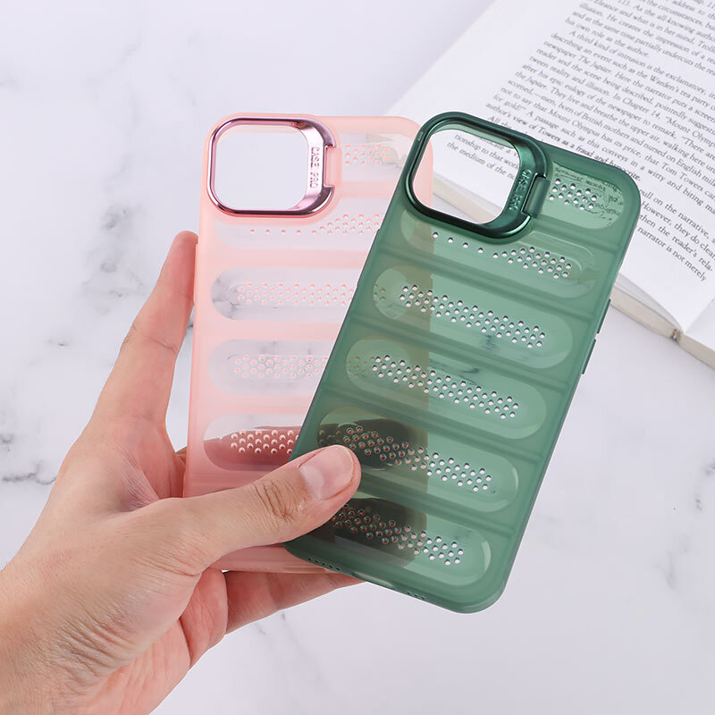 قاب پافر توری دار ژله ای آیفون iPhone 13 /14 استندشو