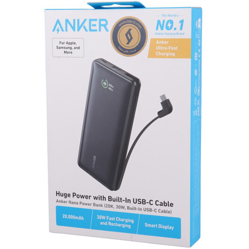 پاور بانک فست شارژ انکر A1387 30W ظرفیت 20000 میلی آمپر ساعت