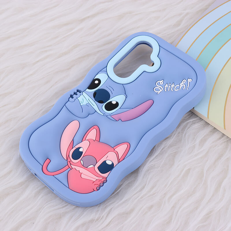 قاب سیلیکونی سامسونگ Galaxy A56 عروسکی برجسته طرح Stitch