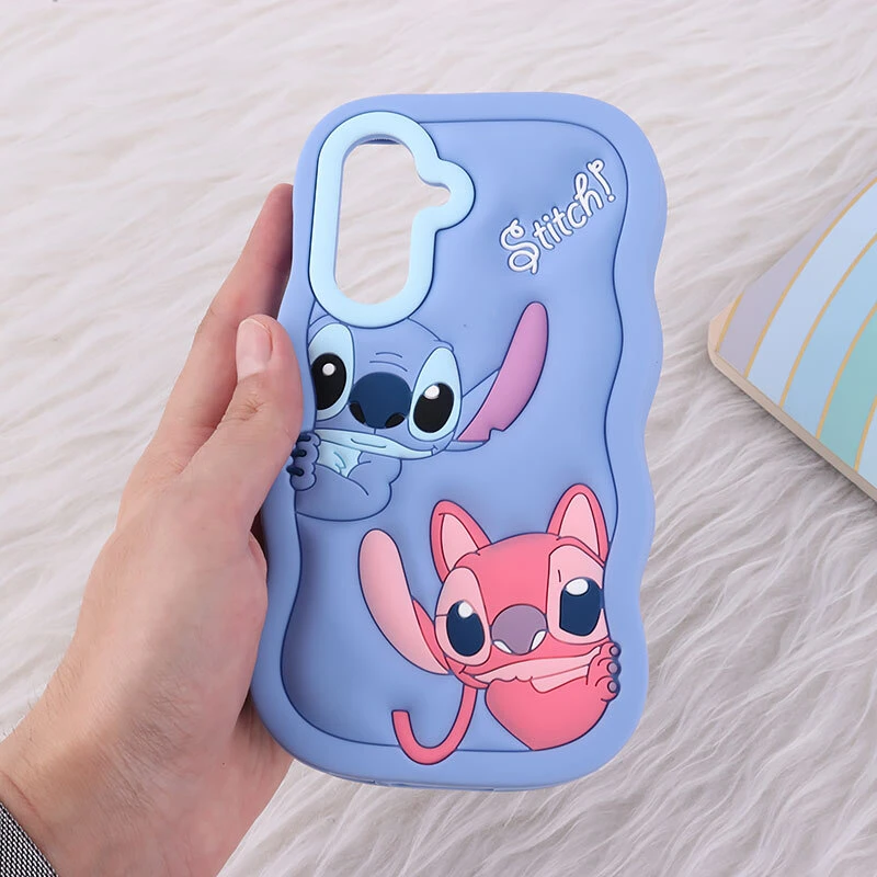 قاب سیلیکونی سامسونگ Galaxy A56 عروسکی برجسته طرح Stitch