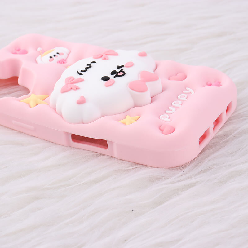 قاب سیلیکونی آیفون iPhone 16 پاپ سوکت دار طرح Puppy