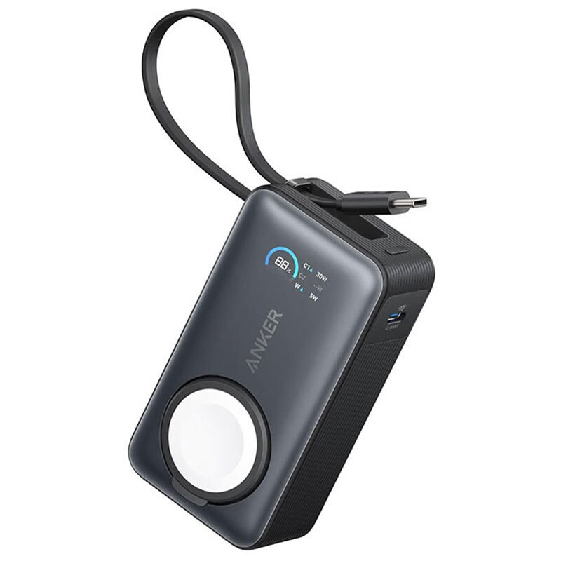 پاور بانک بی سیم فست شارژ انکر MagGo A1657 PD 30W ظرفیت 10000 میلی آمپر ساعت