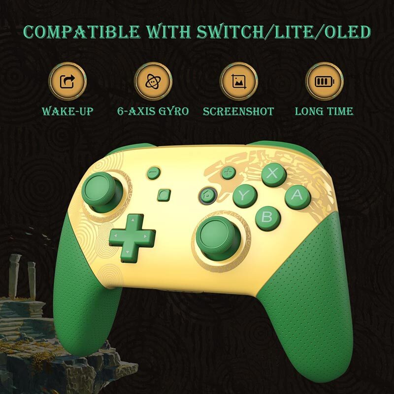 دسته بازی بی سیم Nintendo Switch Pro The Legend of Zelda Tears of the Kingdom