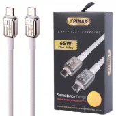 کابل دو سر تایپ سی فست شارژ 65 وات اپی مکس EC-121 طول 1 متر