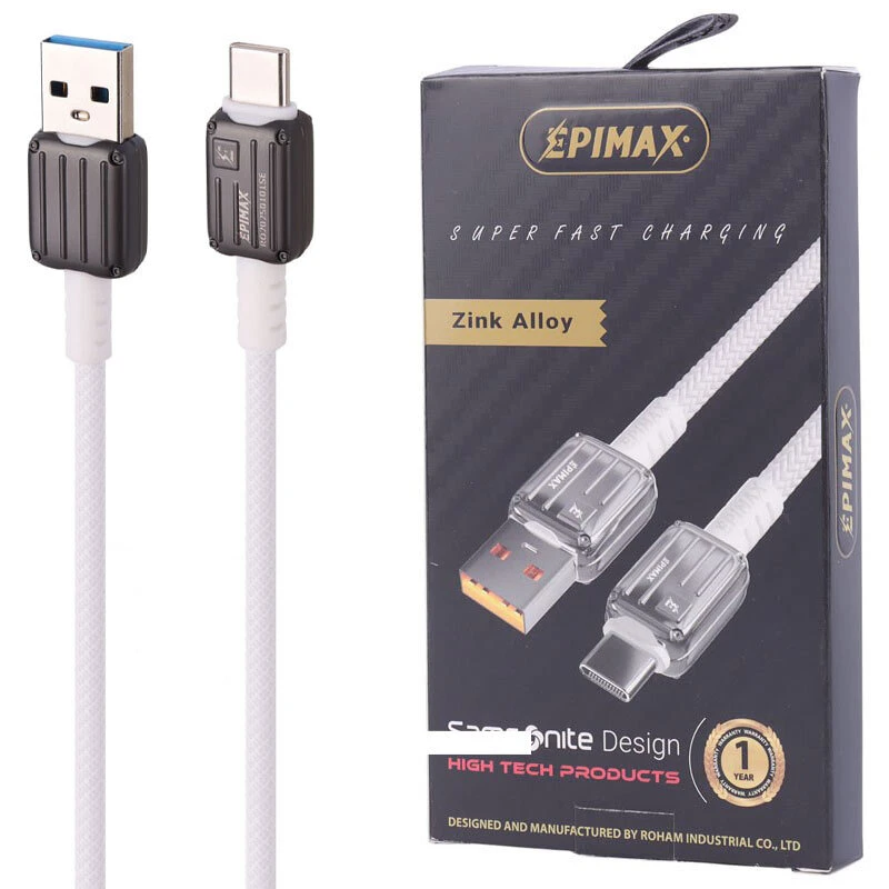 کابل تایپ سی فست شارژ 65 وات اپی مکس EC-122 طول 1 متر