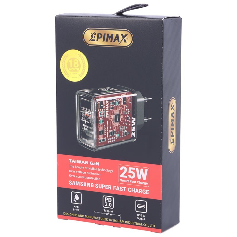 شارژر دیواری 25 وات اپی مکس EU-151 PD