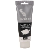 رنگ اکریلیک پرسیس آرت 40 Titanium White حجم 75 میلی لیتر