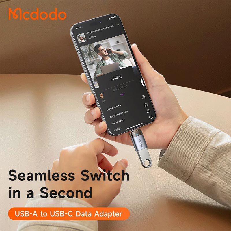 تبدیل USB OTG به تایپ سی مک دودو OT-740
