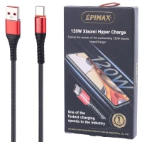 کابل تایپ سی فست شارژر Epimax EC-130 120W 1m
