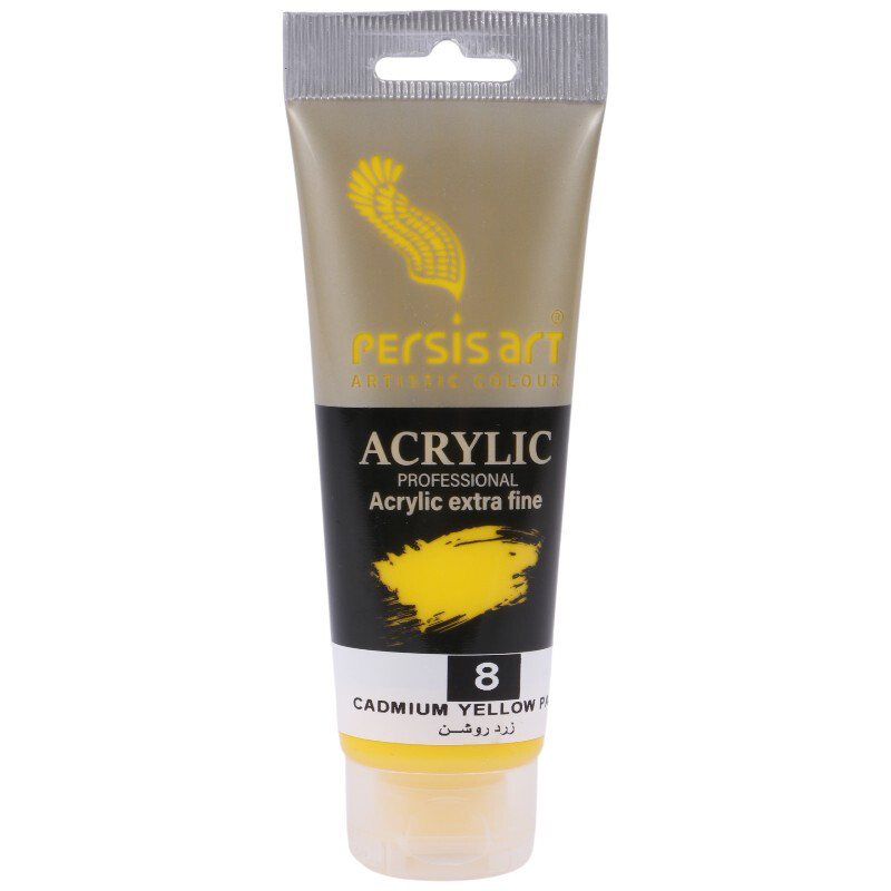 رنگ اکریلیک پرسیس آرت Cadmium Yellow Pale 8 حجم 75 میلی لیتر