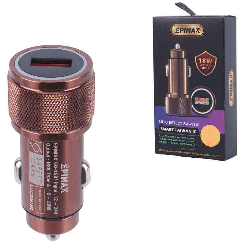شارژر فندکی 18 وات اپی مکس EU-158