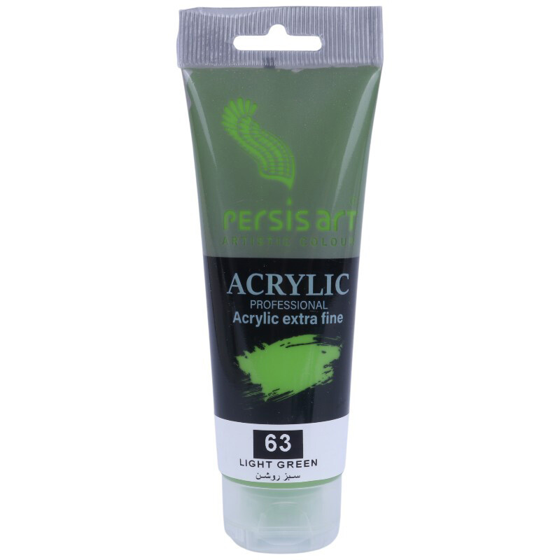 رنگ اکریلیک پرسیس آرت Light Green 63 حجم 75 میلی لیتر