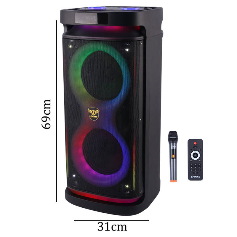 اسپیکر چمدانی بلوتوثی اپی مکس EPIMAX-777 + میکروفون و ریموت کنترل