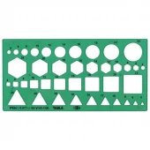 شابلون اشکال هندسی تیبل Table V No.1350