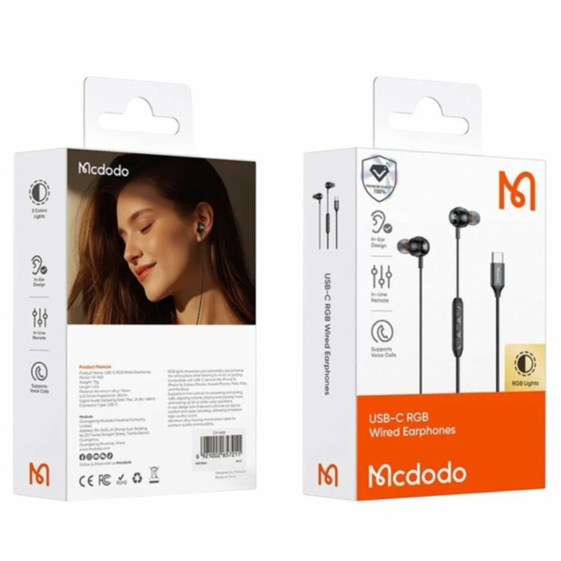 هندزفری تایپ سی مک دودو HP-583