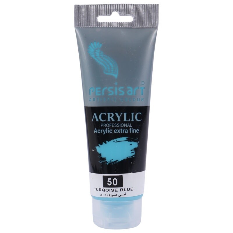 رنگ اکریلیک پرسیس آرت Turqoise Blue 50 حجم 75 میلی لیتر