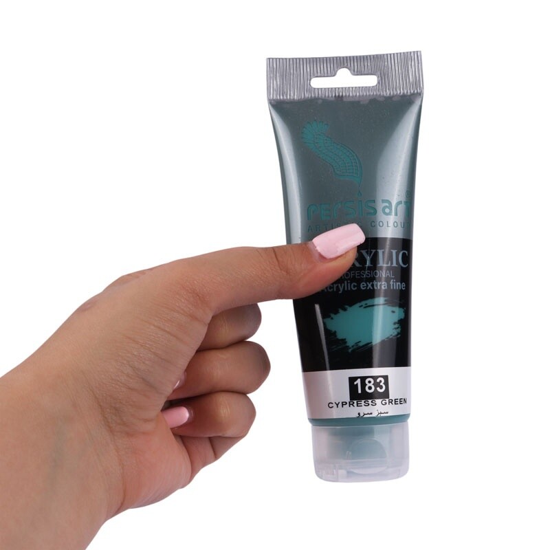 رنگ اکریلیک پرسیس آرت Cypress Green 183 حجم 75 میلی لیتر