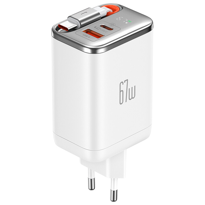 شارژر دیواری سیم وصل 67 وات مک دودو CH-410 QC3.0 PD 3A
