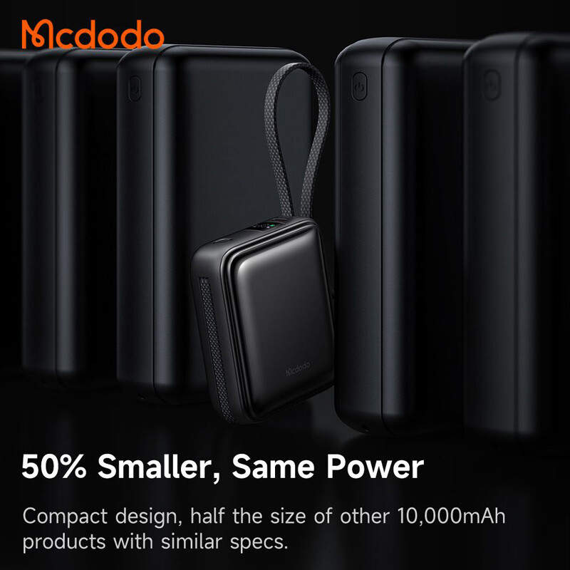 پاور بانک فست شارژ مک دودو MC-255 PD QC3.0 22.5W ظرفیت 10000 میلی آمپر ساعت