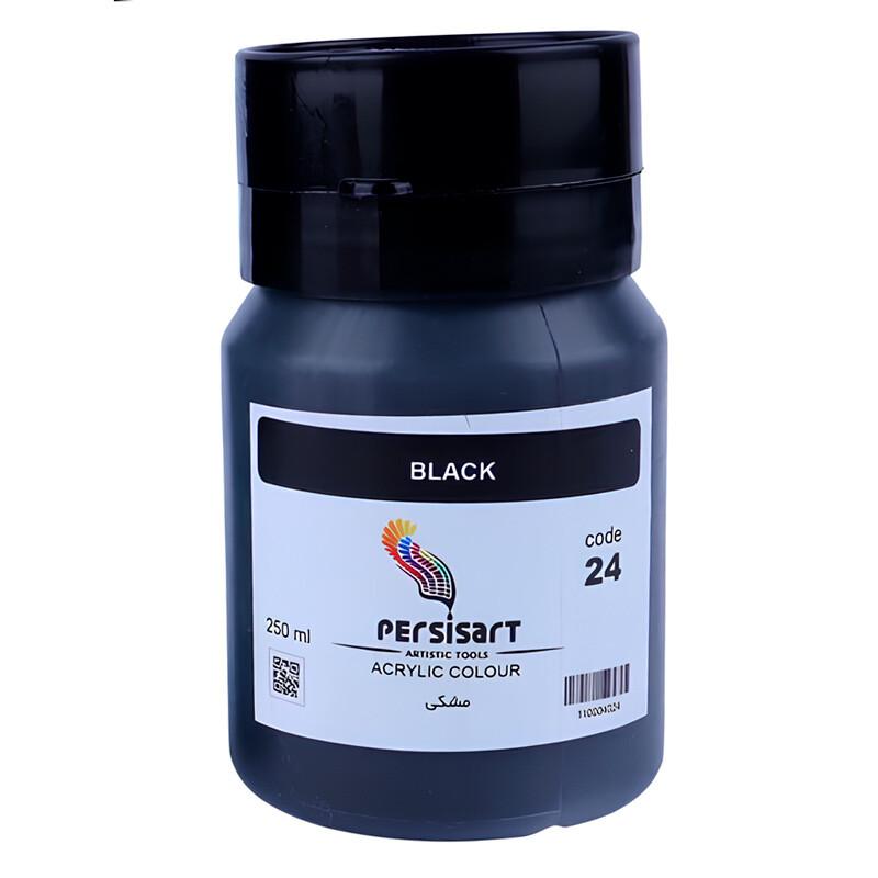 رنگ اکریلیک پرسیس آرت Black 24 حجم 250 میلی لیتر