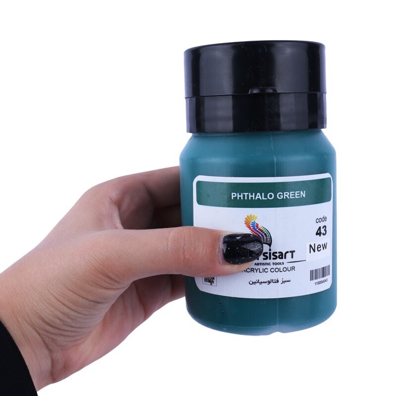 رنگ اکریلیک پرسیس آرت Phthalo Green 43 حجم 250 میلی لیتر