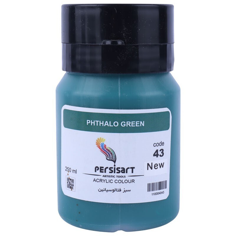 رنگ اکریلیک پرسیس آرت Phthalo Green 43 حجم 250 میلی لیتر