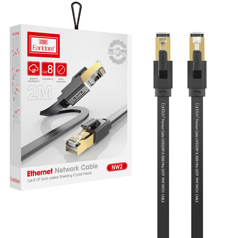 کابل شبکه Cat8 ارلدام ET-NW2 طول 2 متر