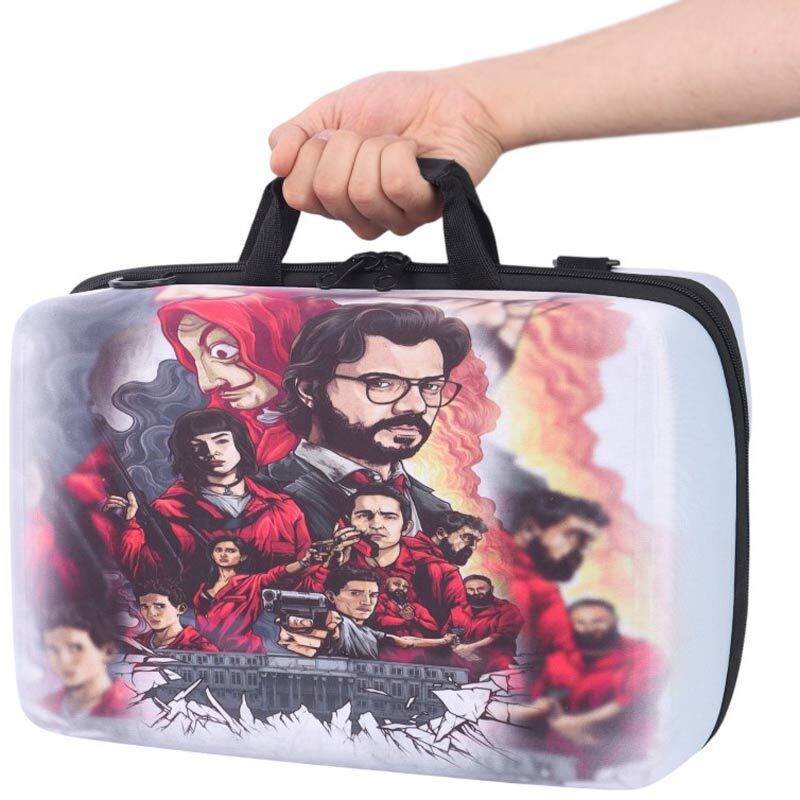 کیف کنسول بازی PS5 Slim طرح Money Heist