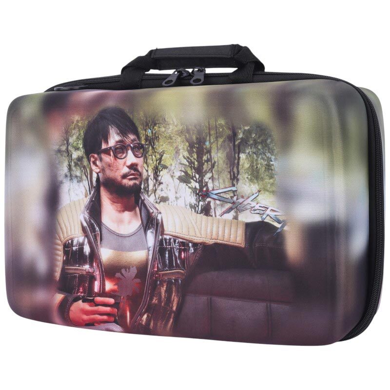 کیف کنسول بازی PS5 Slim طرح Cyberpunk 2077 Hideo Kojima