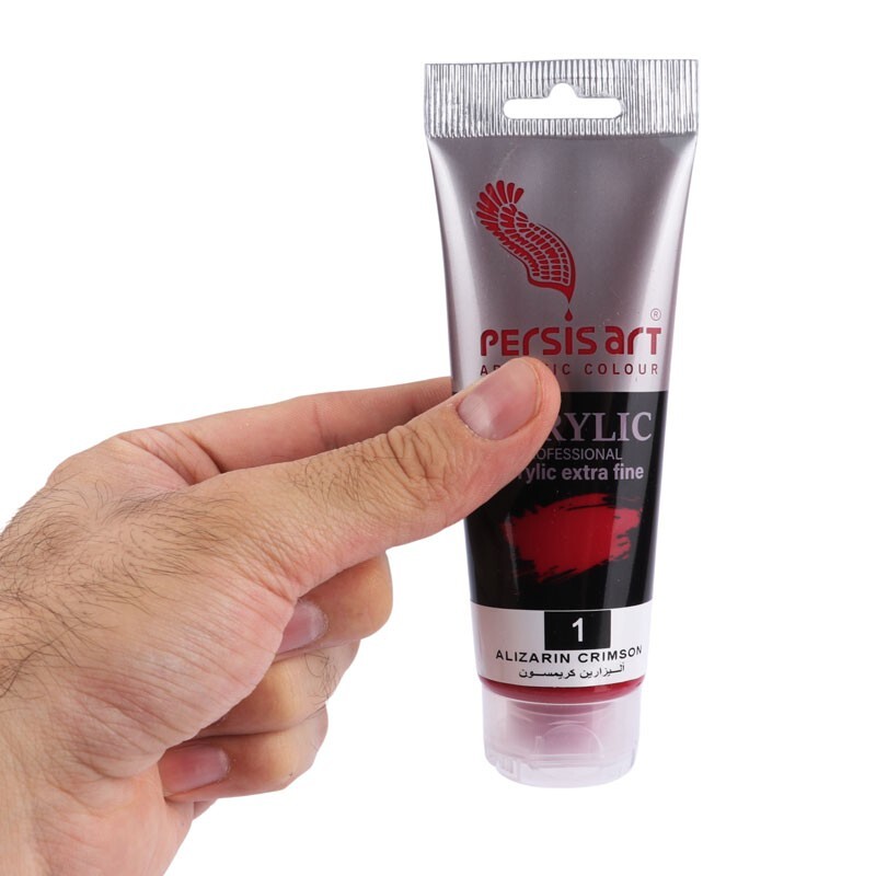 رنگ اکریلیک پرسیس آرت Alizarin Crimson 1 حجم 75 میلی لیتر