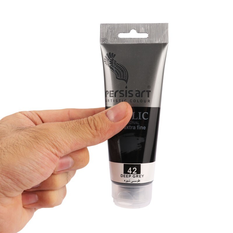 رنگ اکریلیک پرسیس آرت Deep Grey 42 حجم 75 میلی لیتر