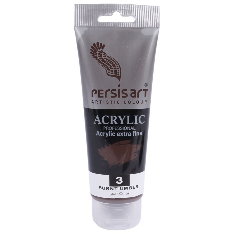 رنگ اکریلیک پرسیس آرت Burnt Umber 3 حجم 75 میلی لیتر
