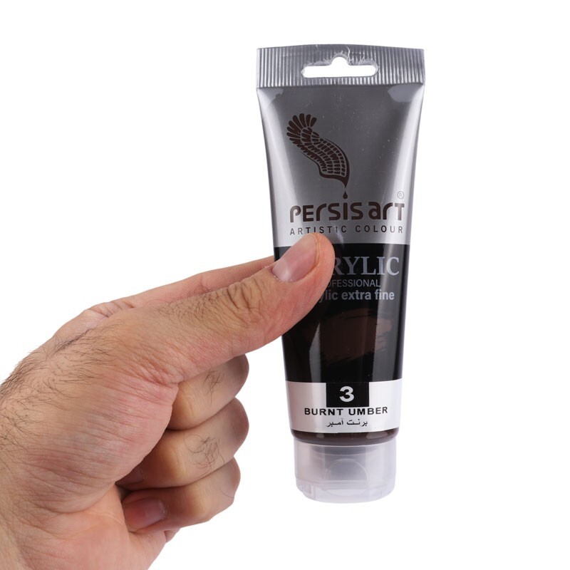 رنگ اکریلیک پرسیس آرت Burnt Umber 3 حجم 75 میلی لیتر